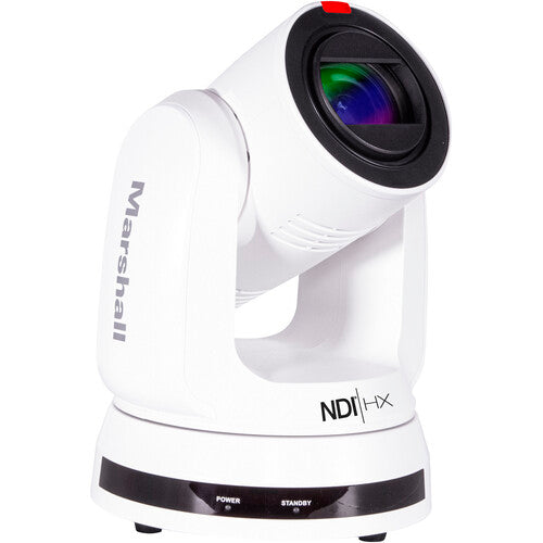 Marshall Electronics CV730-ND3 NDI|HX3 UHD 4K PTZ Camera with 30x Optical Zoom (White)